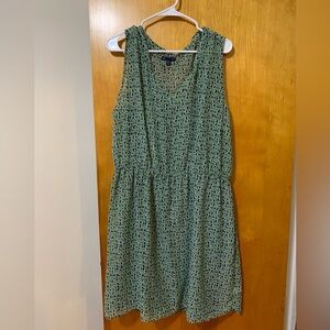 Gap green and blue patterned dress